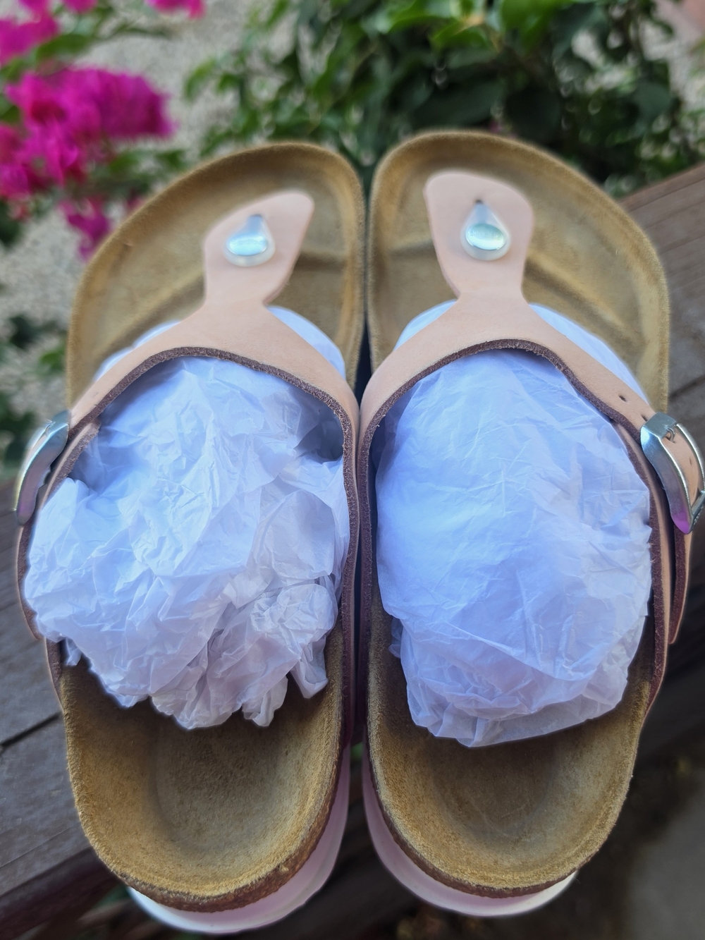 Papillio Birkenstock Gizeh Platform Sandals Blush Pink Size 38 - Picture 13 of 16